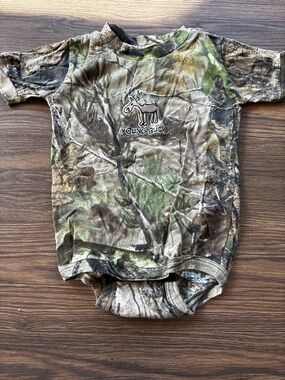 Camouflage Short Sleeve Tee - Green/Brown